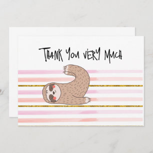 Cartões de agradecimentos LENTO de ioga para amant