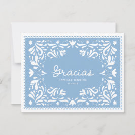 Cartões de agradecimentos Lindo Cielito Azul