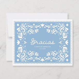 Cartões de agradecimentos Lindo Cielito Azul