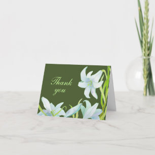 Cartões de agradecimentos Madonna Lily Green