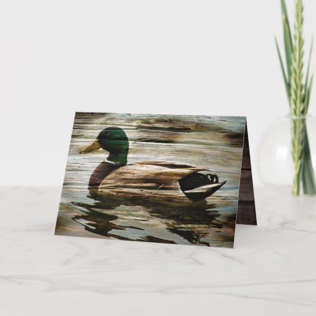 Cartões de agradecimentos Mallard Duck (Frente)
