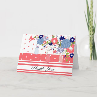 Cartões de agradecimentos Mason Jar Rustic Country