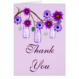 Cartões de agradecimentos Mason Jars das Flores Ro