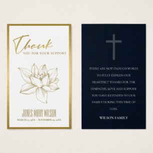 CARTÕES DE AGRADECIMENTOS MEMORIAL DE SIMPATIA DA 