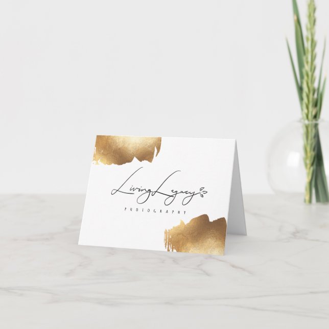 CARTÕES DE AGRADECIMENTOS | Minamilista de Pincel  (Frente)