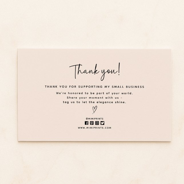 Cartões de agradecimentos moderno de ícones nas mí (Criador carregado)