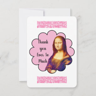 CARTÕES DE AGRADECIMENTOS MONA LISA