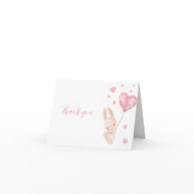 Cartões de agradecimentos namorados de Chá de fral