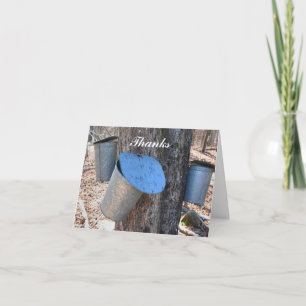 Cartões de agradecimentos Natureza Do Balde Xarope