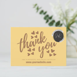 Cartões de agradecimentos para pequenas empresas