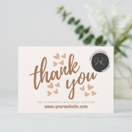 Cartões de agradecimentos para pequenas empresas