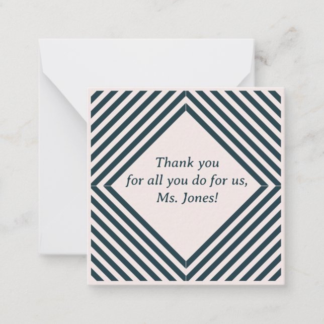 Cartões de agradecimentos para professor (Frente)