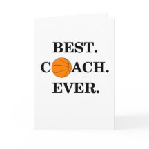 Cartões de agradecimentos Para Treinador De Basque