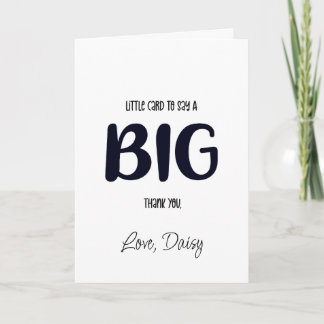 cartões de agradecimentos. pequena carta para dize