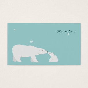 Cartões de agradecimentos pequenos: Urso polar