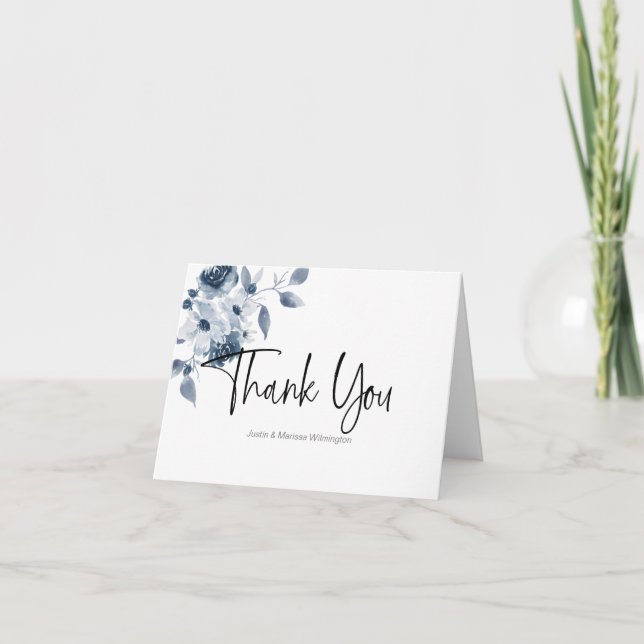 Cartões de agradecimentos Personalizado de Cor de  (Frente)