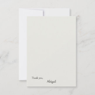 Cartões de agradecimentos Personalizado de Creme d