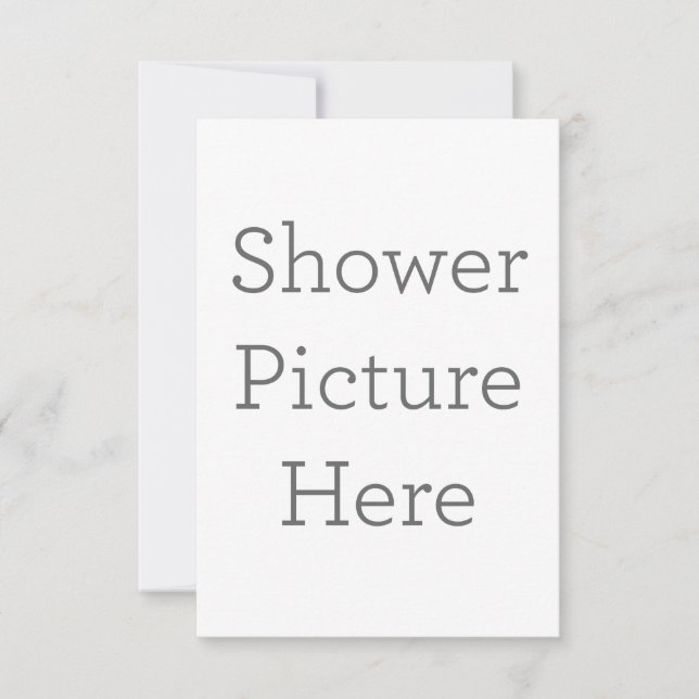 Cartão de agradecimento folha única 8.9 cm x 12.7 cm (Frente)