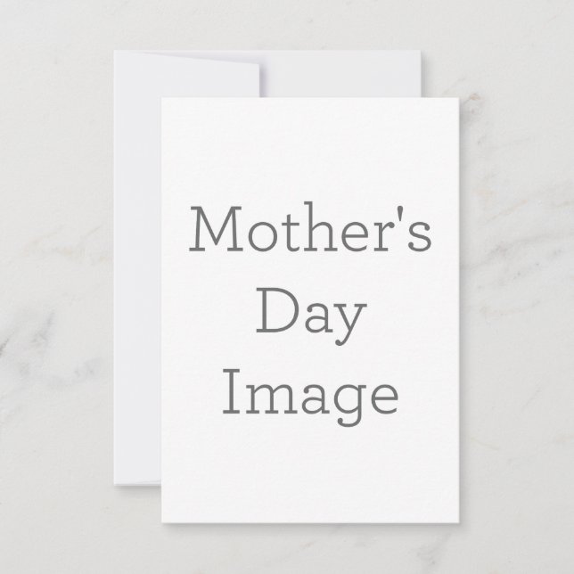 Cartão de agradecimento folha única 8.9 cm x 12.7 cm (Frente)