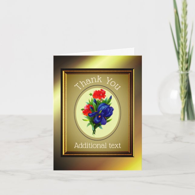 Cartões de agradecimentos Personalizado do Buquê I (Frente)