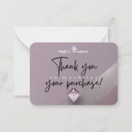 Cartões de agradecimentos personalizado dos acessó