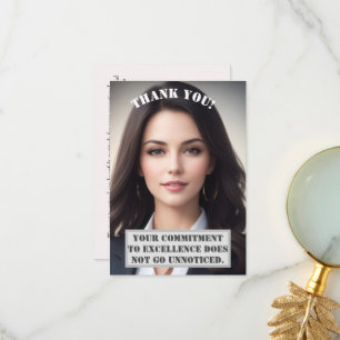 Cartões de agradecimentos Personalizado: Excelênci