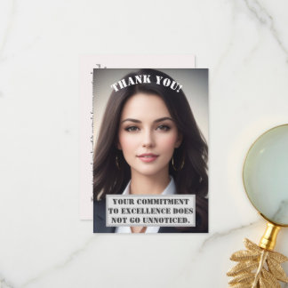 Cartões de agradecimentos Personalizado: Excelênci