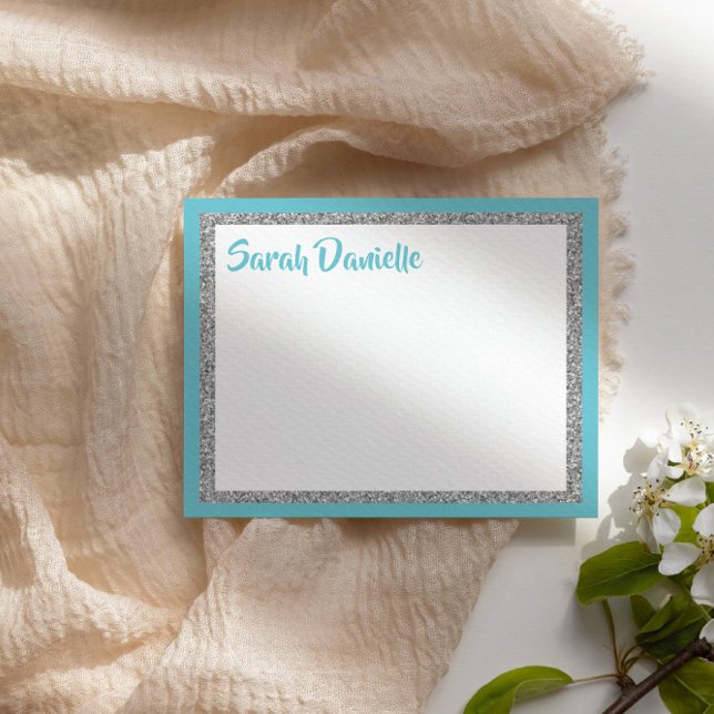 Cartões de agradecimentos Personalizado Glittery B (Criador carregado)