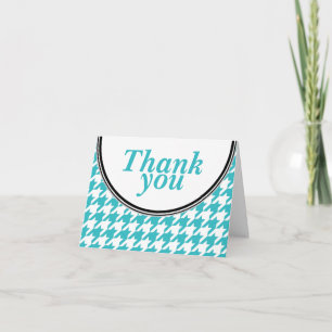 Cartões de agradecimentos personalizado Turquoise