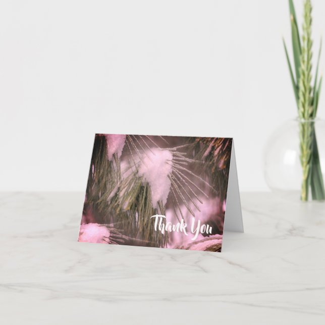 Cartões de agradecimentos Personalizável De Invern (Frente)