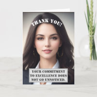 Cartões de agradecimentos Personalizável Para Func