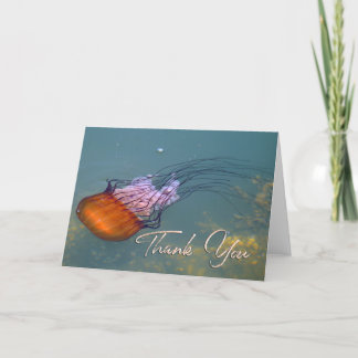 cartões de agradecimentos Photo Beach de água-viva