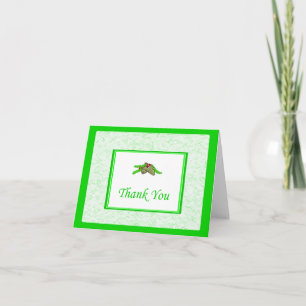 Cartões de agradecimentos Pine Cone com Borda Ver