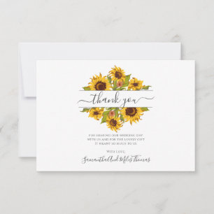 Cartões de agradecimentos Plana De Casamento Russ