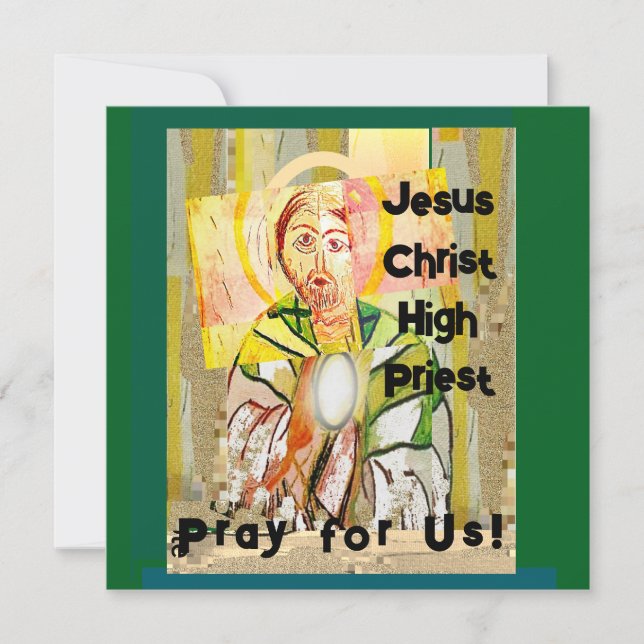 Cartões de agradecimentos Plana do Sacerdote de Je (Frente)