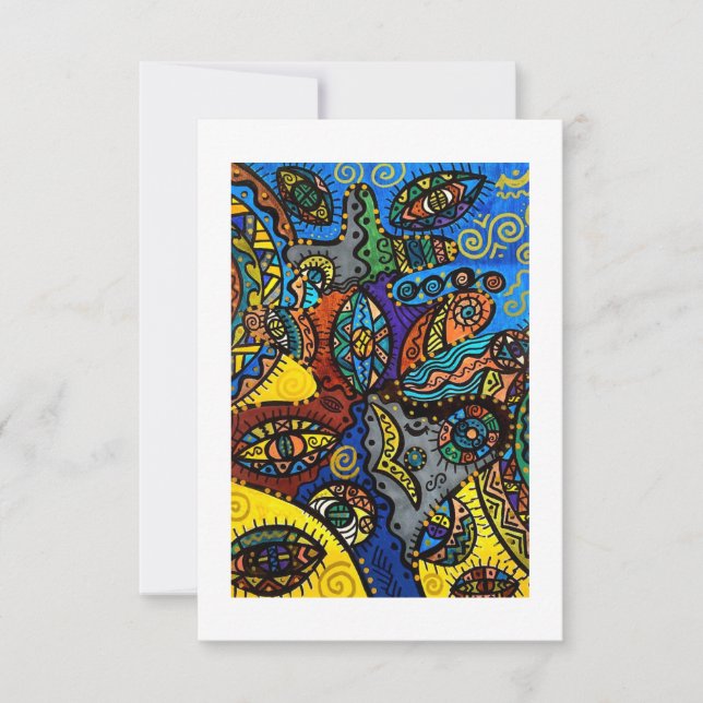 Cartões de agradecimentos plano (Frente)