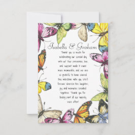 Cartões de agradecimentos plano