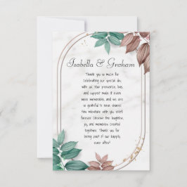 Cartões de agradecimentos plano