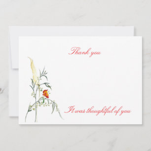 Cartões de agradecimentos plano