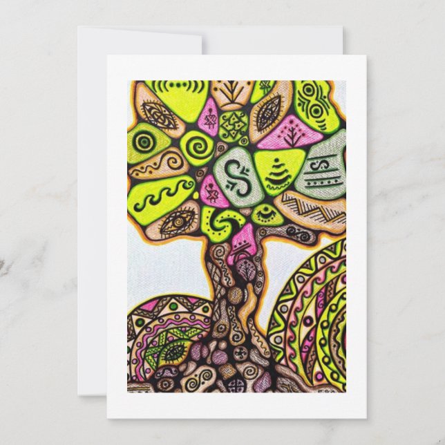 Cartões de agradecimentos plano (Frente)