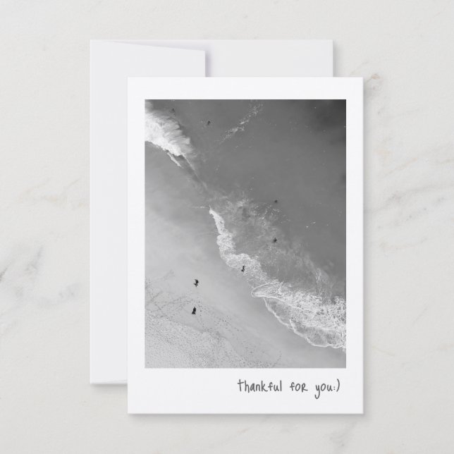 Cartões de agradecimentos plano (Frente)