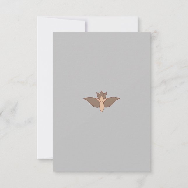 Cartões de agradecimentos plano (Frente)