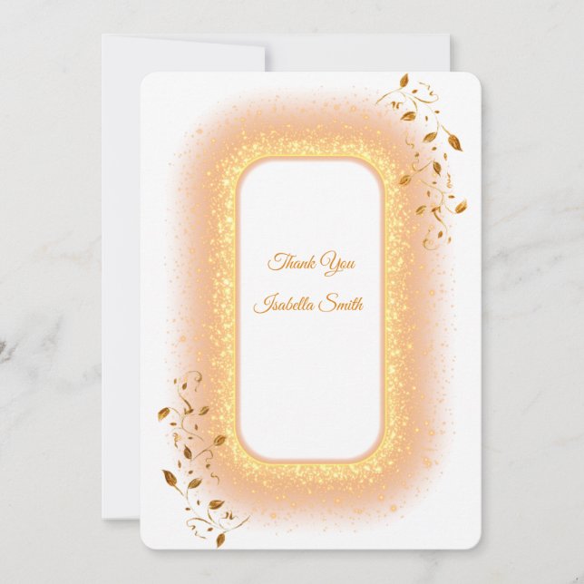 cartões de agradecimentos plano 50& fabuloso (Frente)