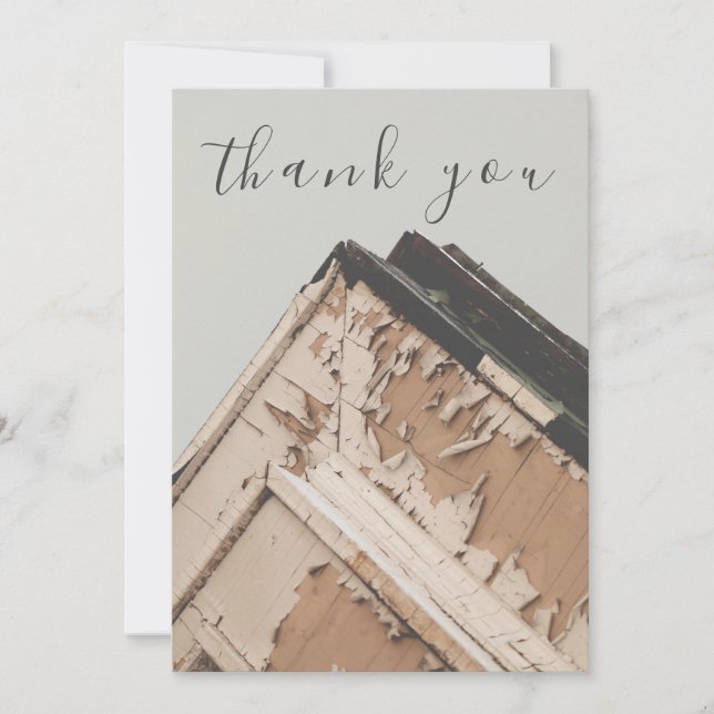 Cartões de agradecimentos plano azul branco de mad (Frente)