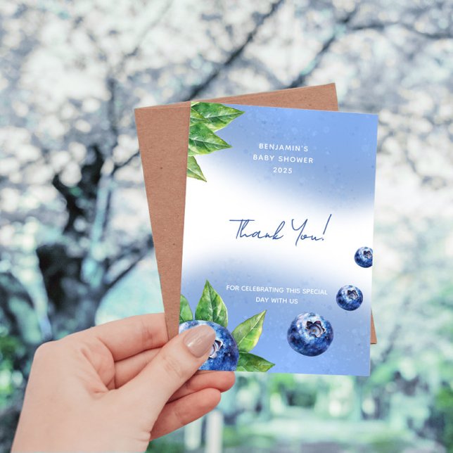 Cartões de agradecimentos plano Chá de fraldas de  (Criador carregado)