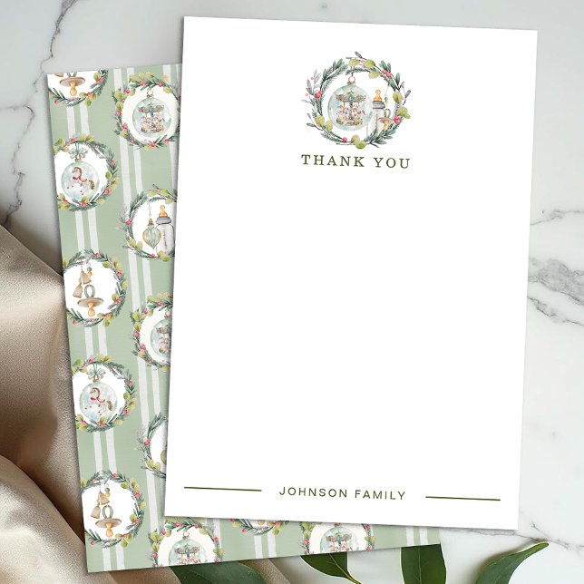 Cartões de agradecimentos plano Chá de fraldas fel (Thank you Card)