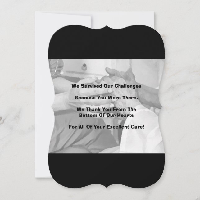 Cartões de agradecimentos plano de 3,5" x 5" para (Frente)