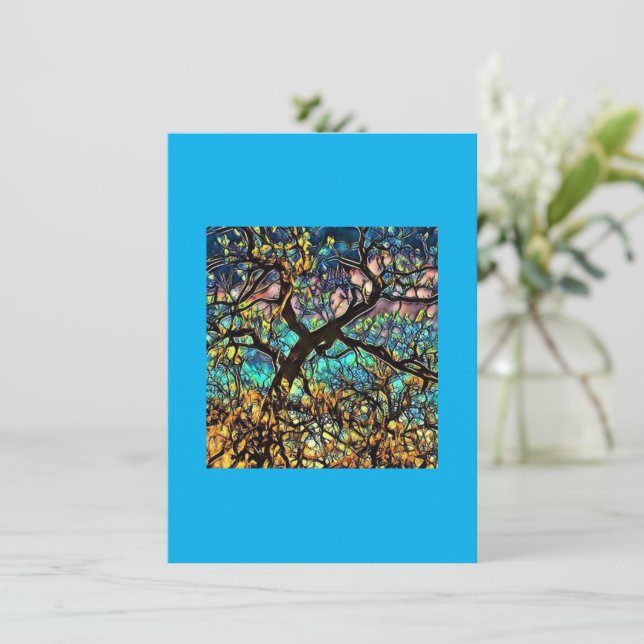 cartões de agradecimentos plano de 4,5" x 6,25" (Em pé/Frente)