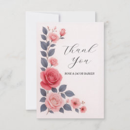 Cartões de agradecimentos Plano De Casamento Flora