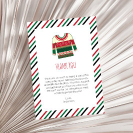 Cartões de agradecimentos plano de Chá de fraldas 